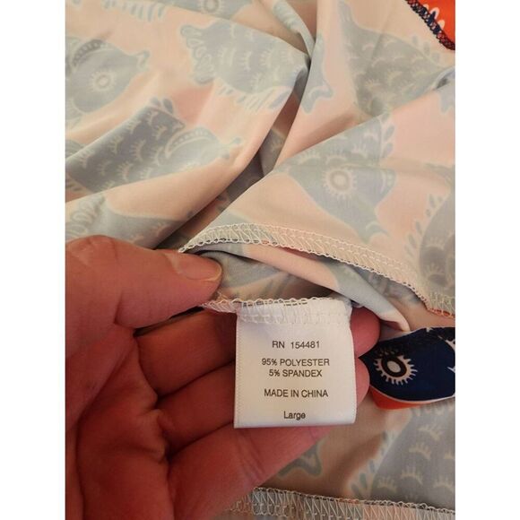 Jean-Pierre Klifa Bridgit dress,  fish print size large - Picture 7 of 7